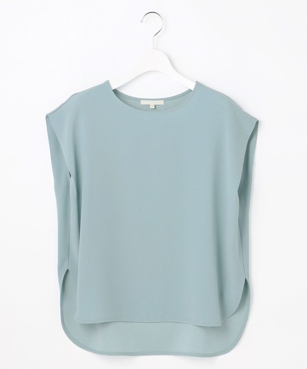 自由区 【WEB先行販売】ストレッチアムンゼンフレンチスリーブ カットソー サックス