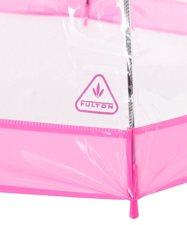 MOONBAT 【雑誌掲載／non・no】フルトン (FULTON) Birdcage ワンポイントロゴ 長傘 透明傘 ローズピンク