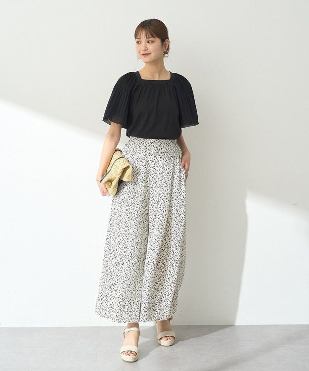 earth music&ecology 選べる丈アソートスカーチョ Flower