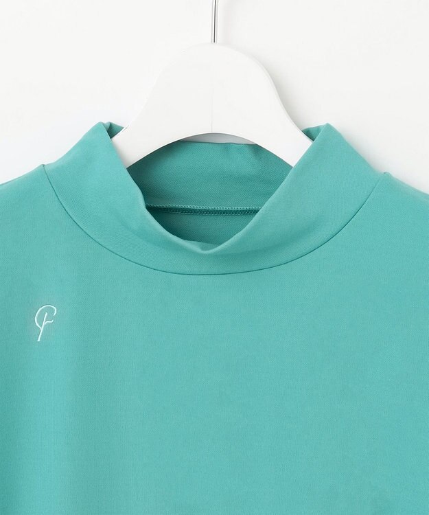 23区GOLF 【23Fondation/WOMEN】【UVケア】モックネックシャツ ピーコックグリーン系