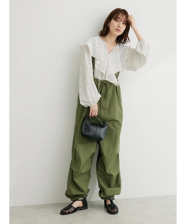 Green Parks ・ＥＬＥＮＣＡＲＥ　ＤＵＥ　サスペンダーアーミーパンツ Khaki