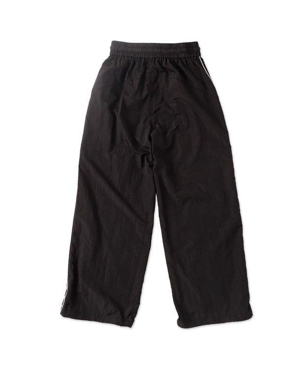 WEGO 【ウエストゴム】パイピングトラックパンツ ブラック