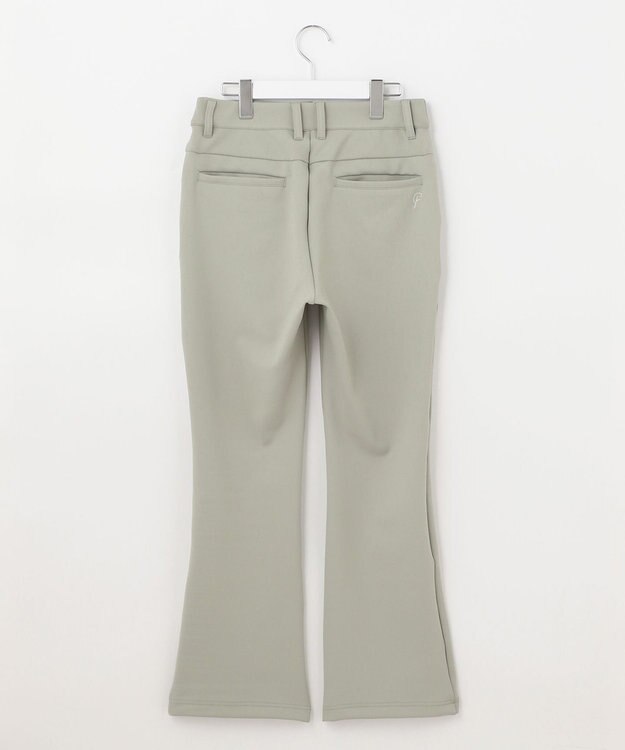 23区GOLF 【WOMEN】【23Fondation/WEB&一部店舗限定】ソフトダンボールニット フレアパンツ モスグリーン系