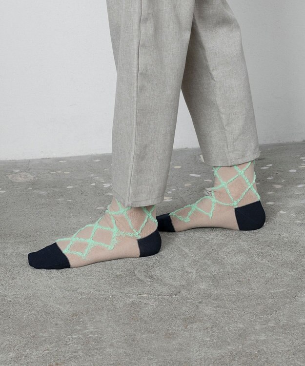 TRICOTE ダイヤモコソックス 82BEIGE