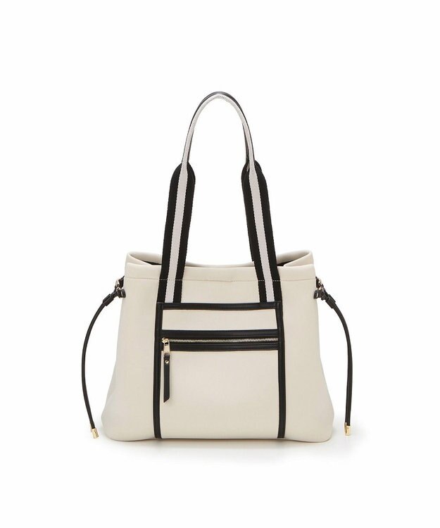 TOPKAPI 【新色追加】【TREASURE TOPKAPI】ネオプレン フロントポケット 2way トートバッグ クリーム