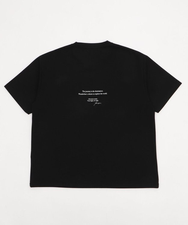 WEGO 【2点SET】アクセ付きフォトグラフィックT（SS） ブラック