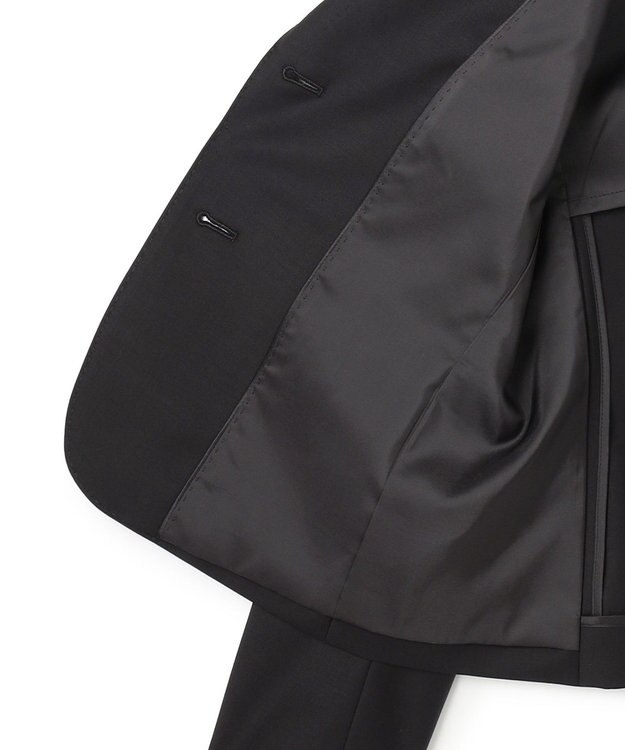 23区 【セットアップ対応】ファインネスウール 二つ釦 ジャケット ブラック系