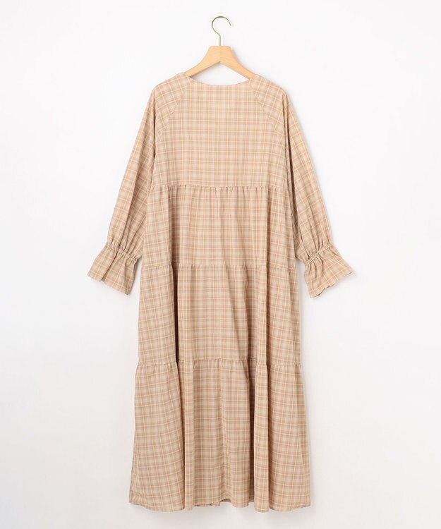 組曲 ライトトロピカル ワンピース ベージュ系3