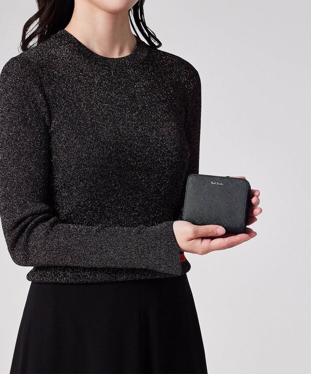 Paul Smith スワールプラー 2つ折り財布 ブラック