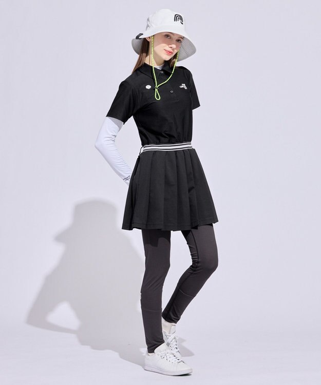 PW CIRCULUS 【WOMEN】ポロシャツワンピース ゴルフウェア レディース ブラック系