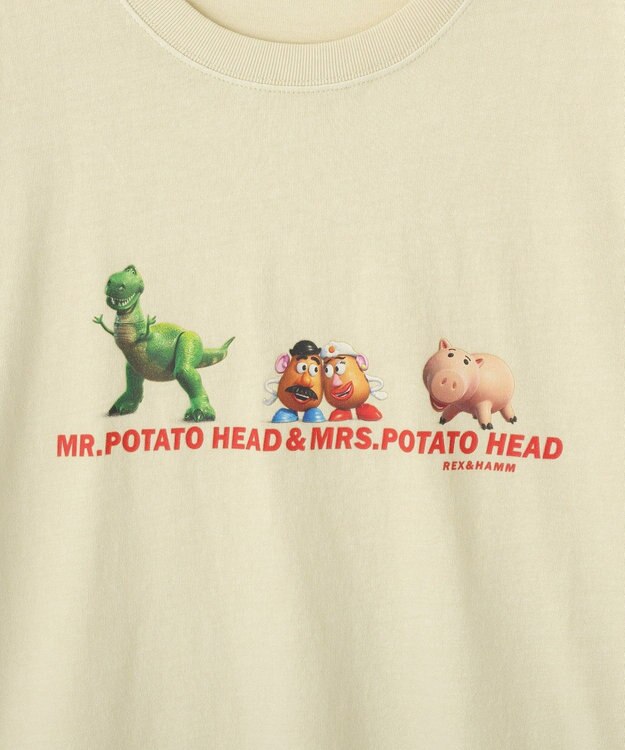 AMERICAN HOLIC 【TOY STORY】ヴィンテージ加工グラフィックTシャツ Beige