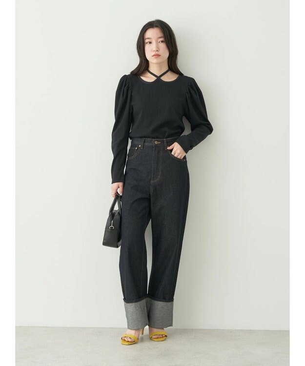 earth music&ecology ホルターネックインナー Black