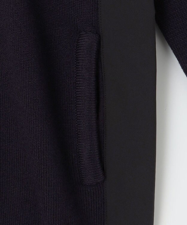 23区GOLF 【MEN】【ウォッシャブル】サドルショルダー クルーニット ネイビー系