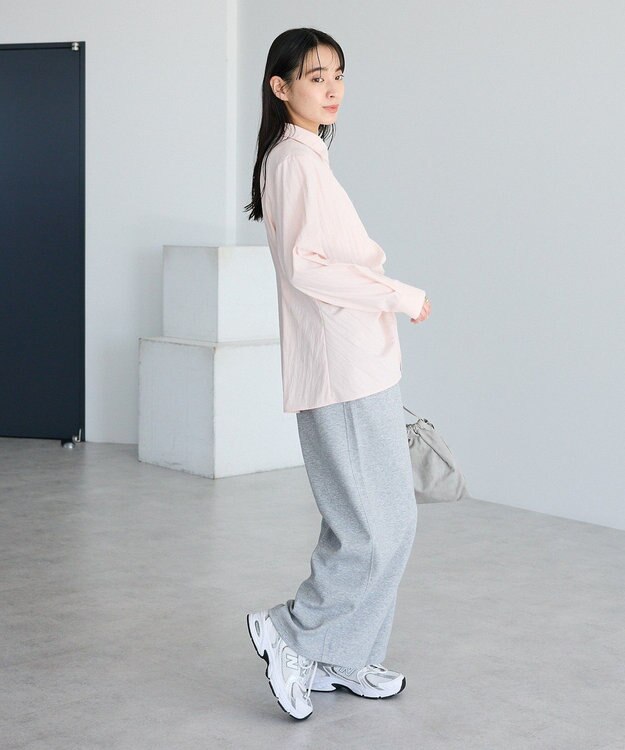 CRAFT STANDARD BOUTIQUE ベルト付きカシュクールシャツ Light Pink