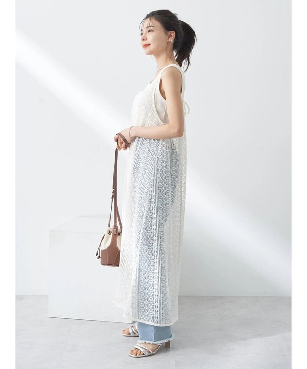 earth music&ecology レースキャミワンピース Off White