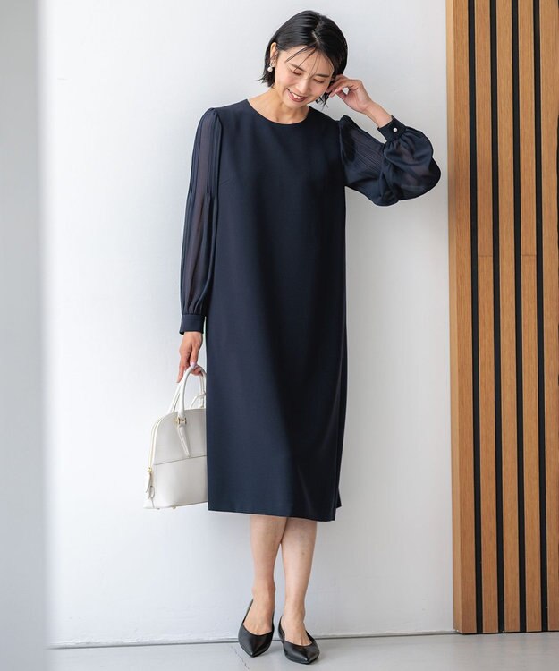 23区 パールモチーフ付 パンプス ブラック系