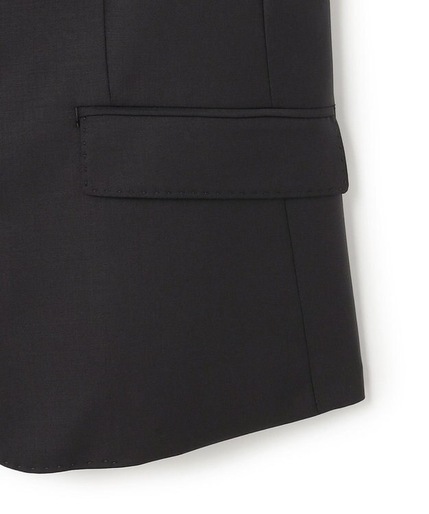 23区 【セットアップ対応】ファインネスウール 二つ釦 ジャケット ブラック系