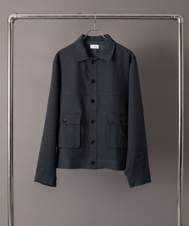 WEGO 【ユニセックス着用ITEM】ダブルポケットショートジャケット ブルーその他