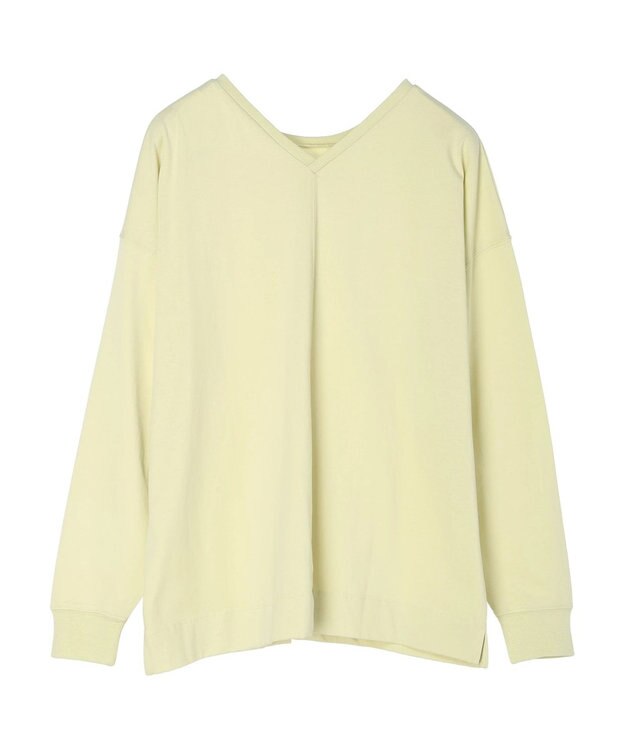 Green Parks 前後でも着れちゃう万能長袖ロンＴ Lime Green