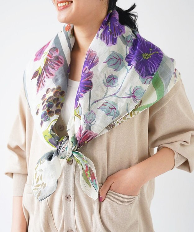 muto TUSCANY リネンシルクストール TUSCANY white