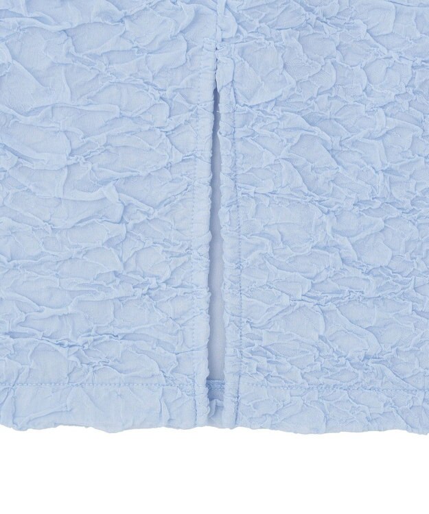 Green Parks 表面感ポコポコＩラインスカート Sax