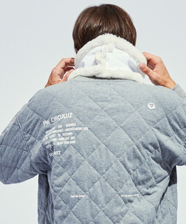 PW CIRCULUS 【手洗い可/裏起毛/2WAY】【UNISEX】リバーシブル ネックウォーマー ホワイト系