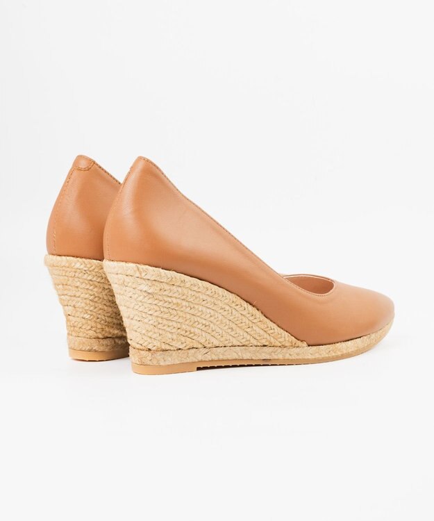 gaimo 【GAIMO/ガイモ】Vカットエスパドリーユパンプス ブラウン