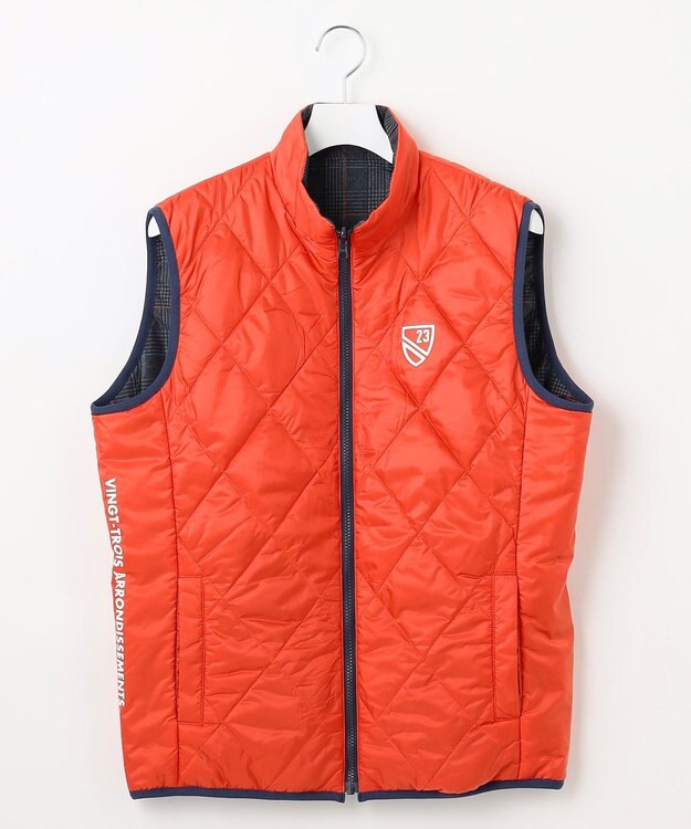 23区GOLF 【MEN】【ストレッチ/撥水】マルチウェイ ブルゾン＆リバーシブルベスト キャメル系