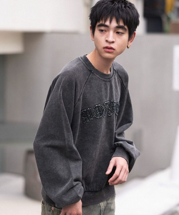 WEGO ショートグラフィックプルオーバー ブラックその他