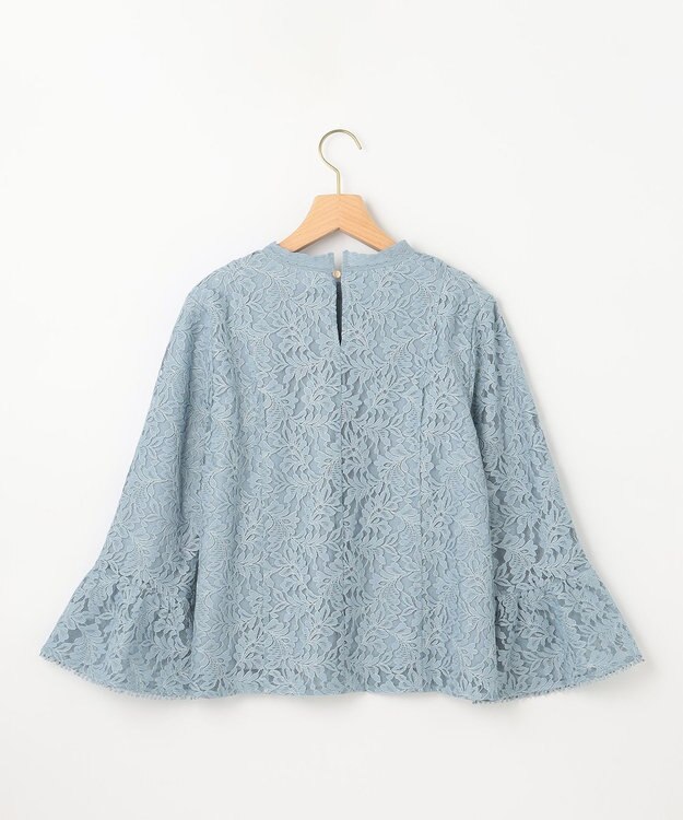 組曲 L 【23SS】ラッセルフラワーレースブラウス サックスブルー系