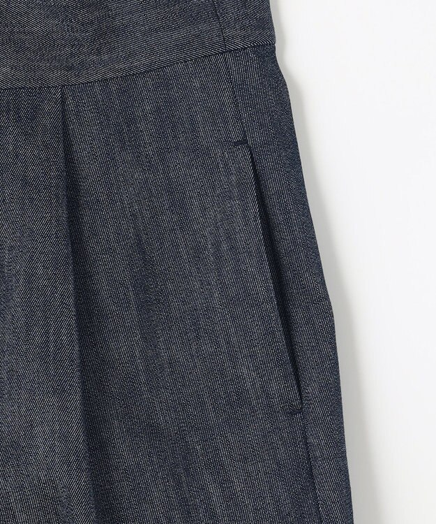 組曲 L 【組曲×setsuko sagittaire】ストレッチデニムパンツ ネイビー系