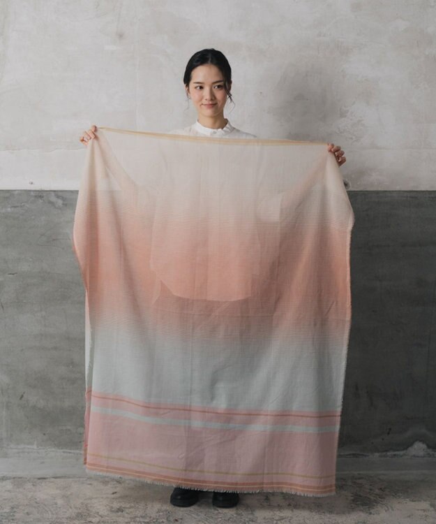 POLS 播州織 極細コットンストール ベージュ