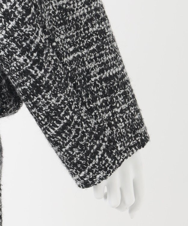 23区 【エステータ】NESSO ツイード ブルゾン ブラック系1