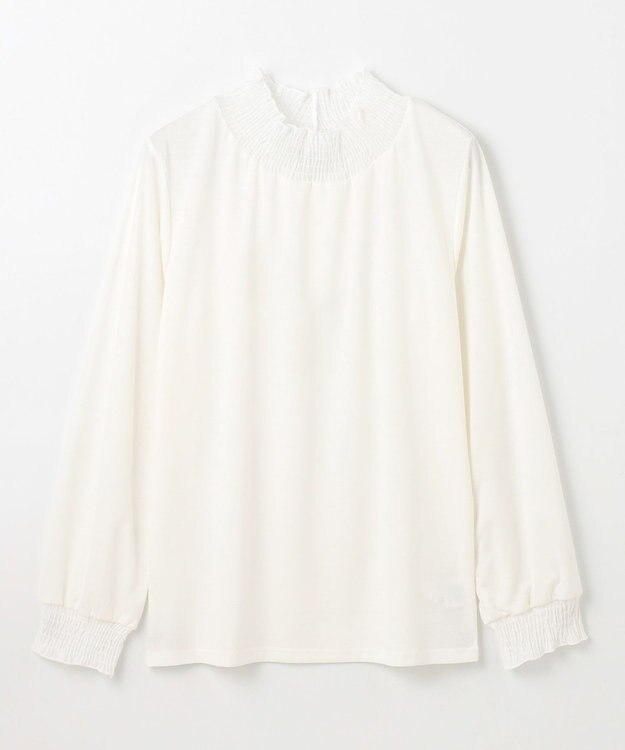 ANY 【洗濯機可】シャーリングデザインプルオーバー オフ