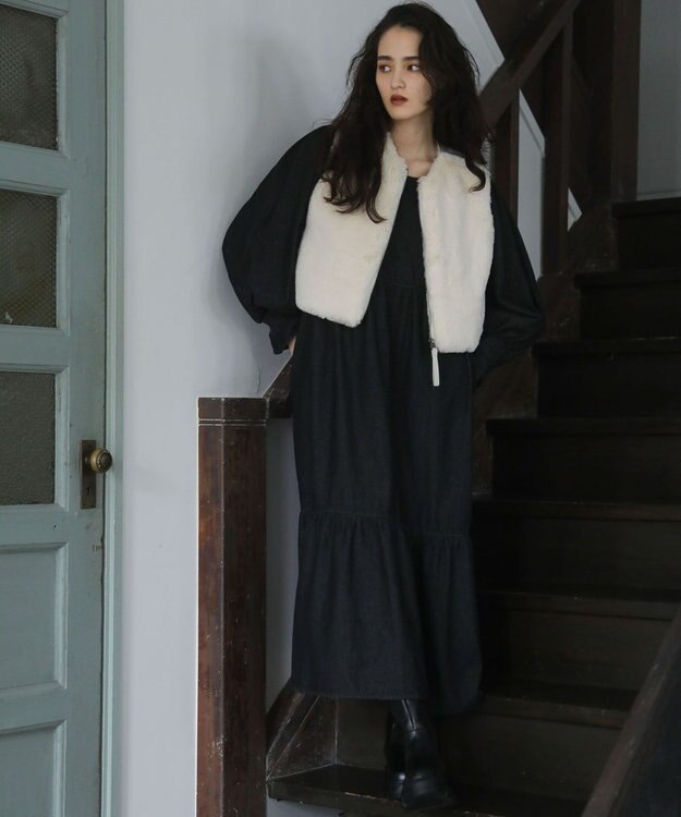 Green Parks ■ＥＳＣＡＲ　フラッフィーベスト Ivory