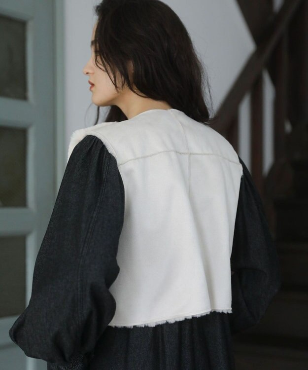 Green Parks ■ＥＳＣＡＲ　フラッフィーベスト Ivory