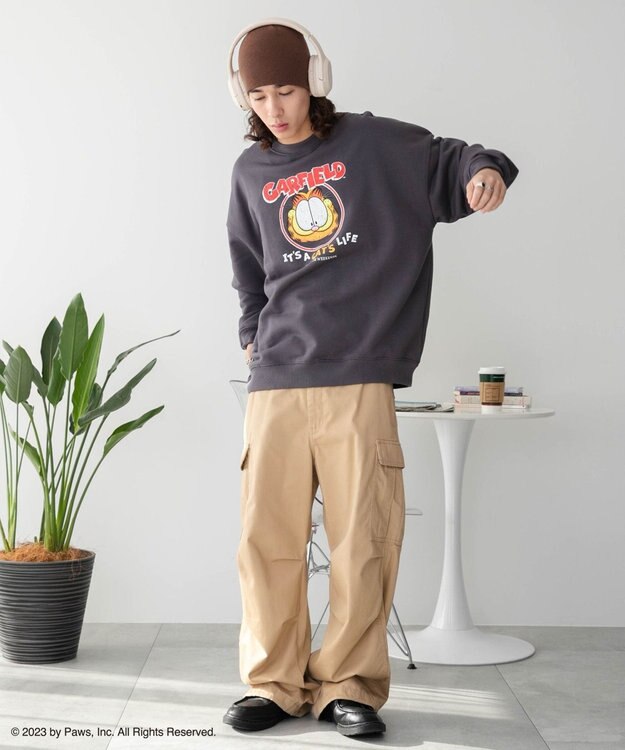 WEGO 【ユニセックス着用ITEM】別注GARFIELDプルオーバー 柄2