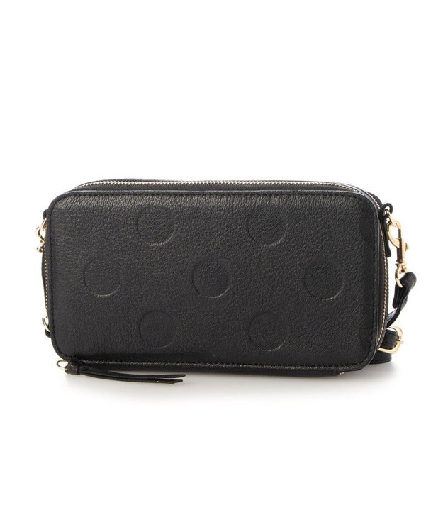 UNBILLION ペルケ perche / 縦横2wayウォレットショルダー ブラックドット