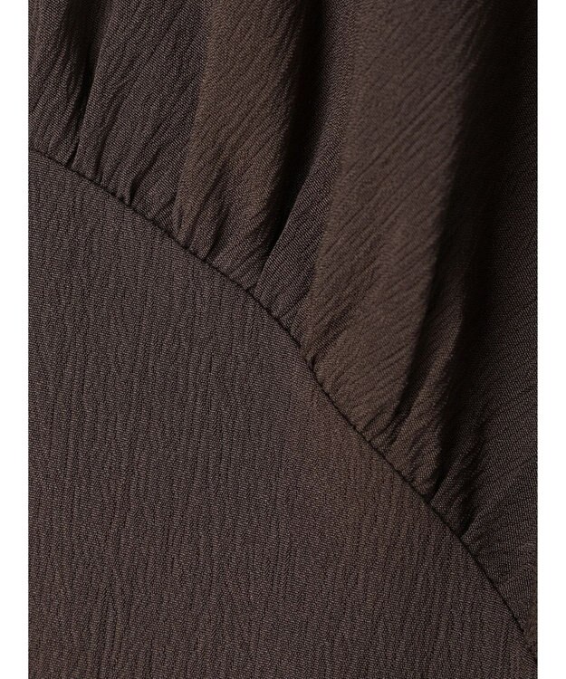 Green Parks ■ＥＳＣＡＲ　ギャザーヨークキリカエワンピース Charcoal Gray