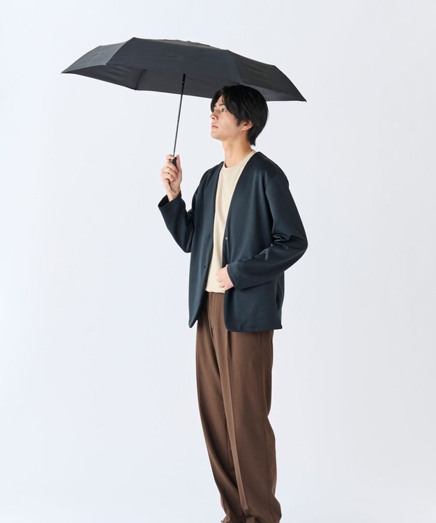 MOONBAT 【超撥水】フロータス (FLO(A)TUS) 折りたたみ傘 無地 UV 55cm ブラック