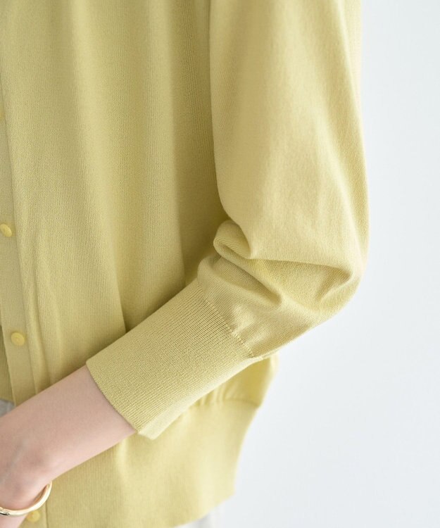 YECCA VECCA 【マシンウォッシャブル】カーディガン Yellow