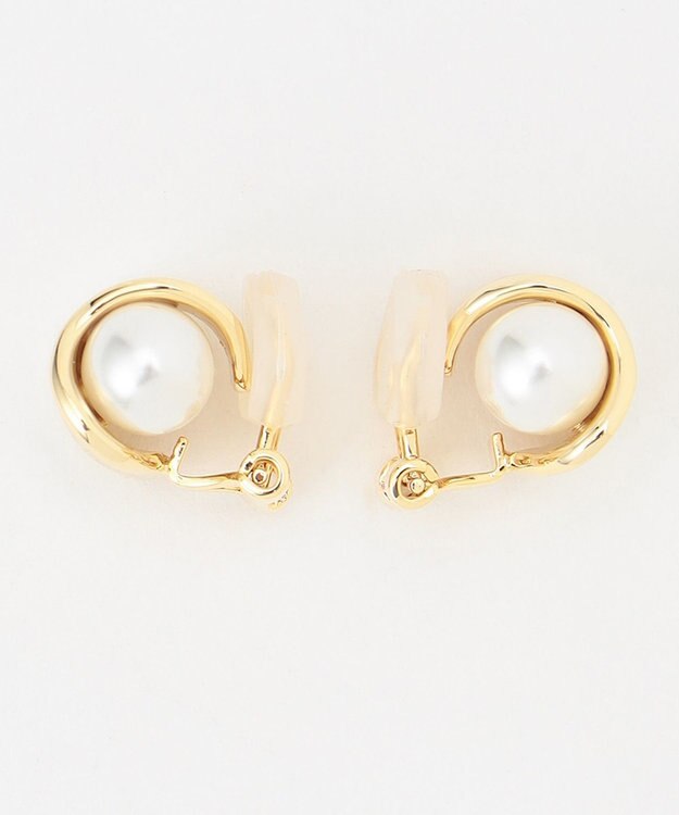 組曲 パールリングイヤリング ゴールド系