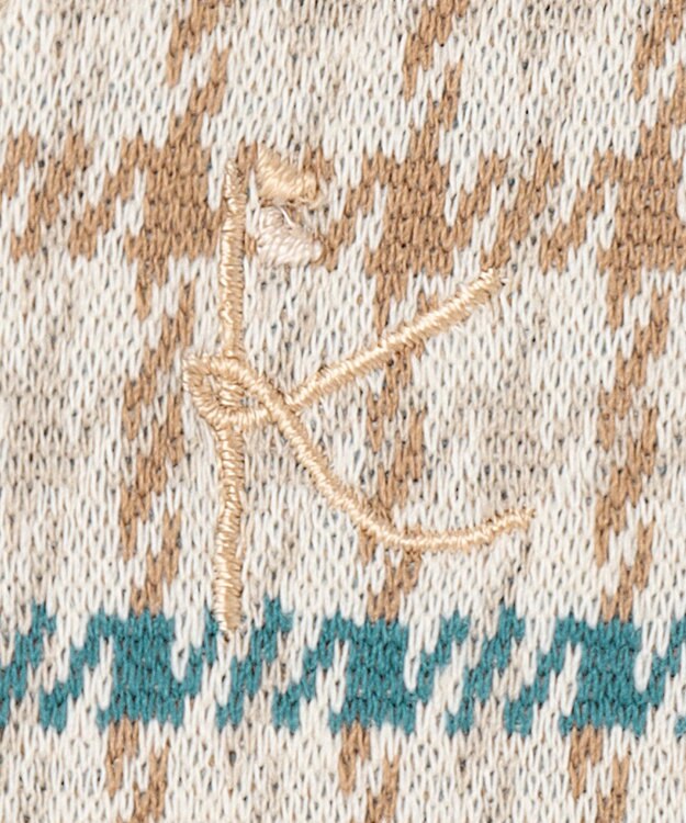 組曲 KIDS 【90-100㎝】チェックワンピース ホワイト系3