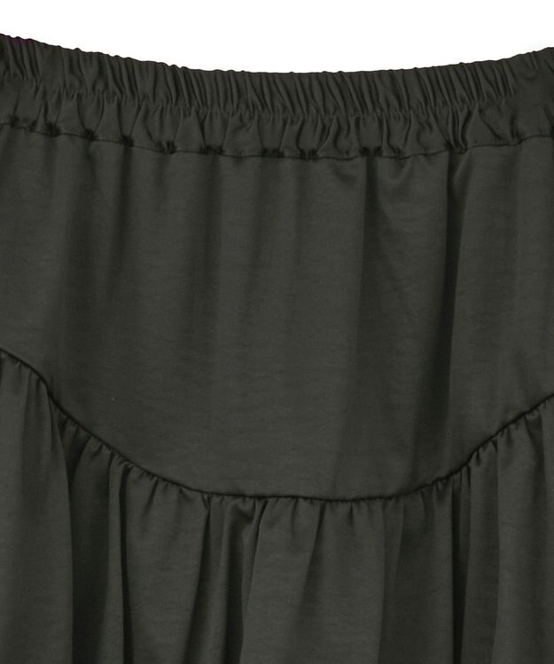 earth music&ecology ラウンド切り替えバルーンミニスカート Black