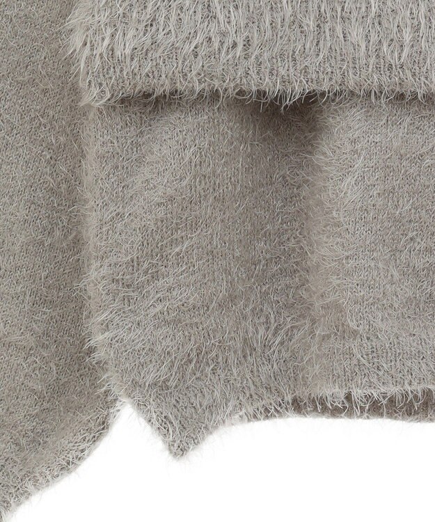 CRAFT STANDARD BOUTIQUE 洗える/ビスチェ付きシャギーニットプルオーバー Gray