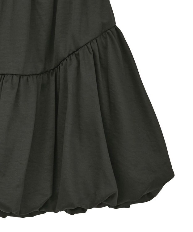 earth music&ecology ラウンド切り替えバルーンミニスカート Black