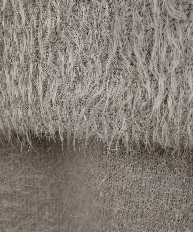 CRAFT STANDARD BOUTIQUE 洗える/ビスチェ付きシャギーニットプルオーバー Gray