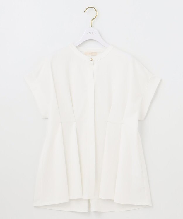 ANY SIS 【洗える】カナパジャージー ブラウス オフ