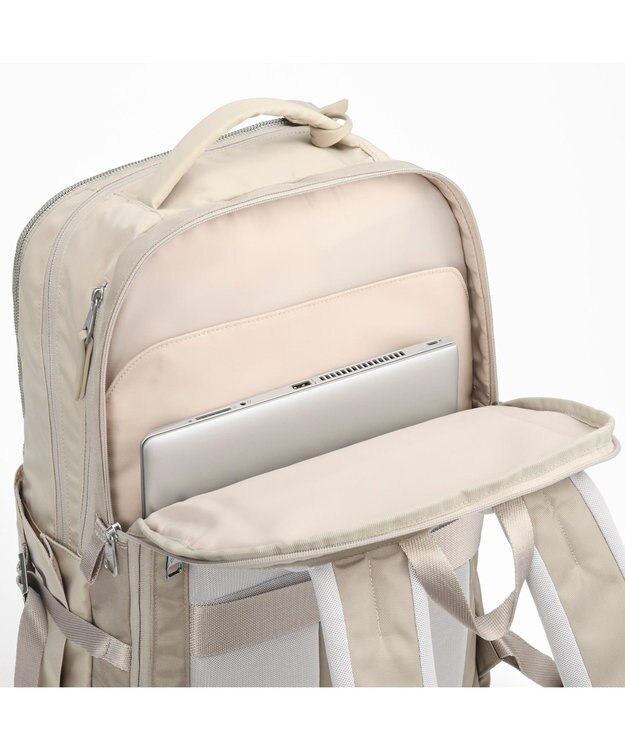 ACE BAGS & LUGGAGE W&.Day/Night トゥキ スクエアリュック B4サイズ 15.6インチPC収納 20512 ダブルアンドデイナイト ライトベージュ