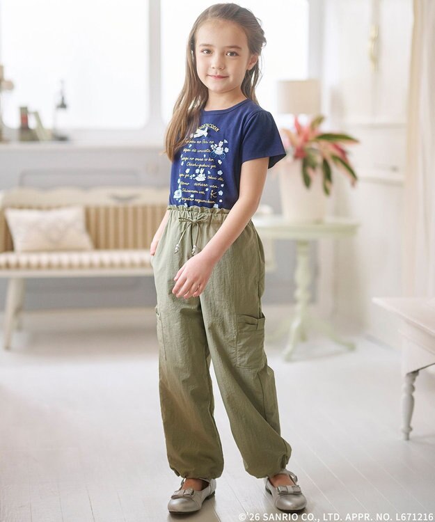組曲 KIDS 【マロンクリーム×組曲 KIDS】メッセージTシャツ ネイビー
